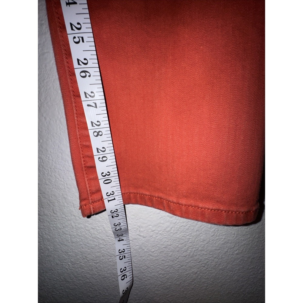 Chicos  Women's So Slimming Jeans Size 2 Chicos 12US Deep Coral  Burnt Orange - Picture 12 of 16